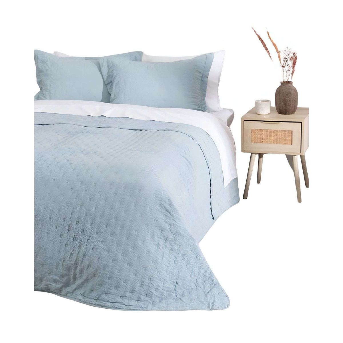 MASHINI - Cubrecama Colcha Quilt 2 plazas Ultra Sevilla MF Mashini