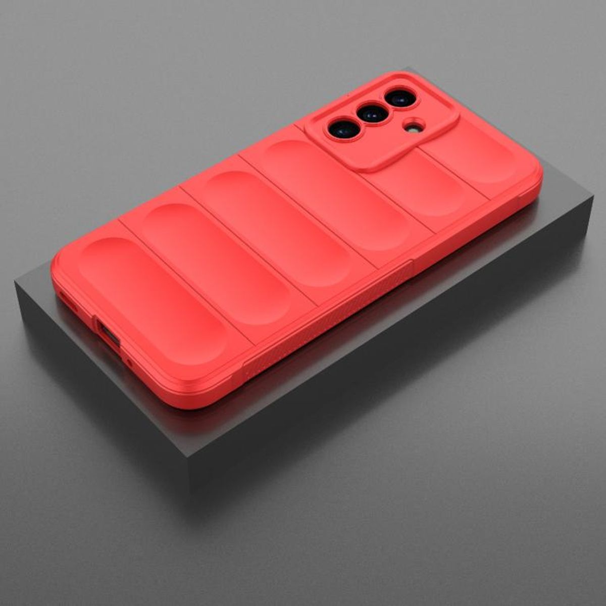 GENERICO - Carcasa para Samsung Galaxy A17 5G Robusta Silicona - Rojo