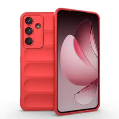 GENERICO - Carcasa para Samsung Galaxy S25 FE Robusta Silicona - Rojo