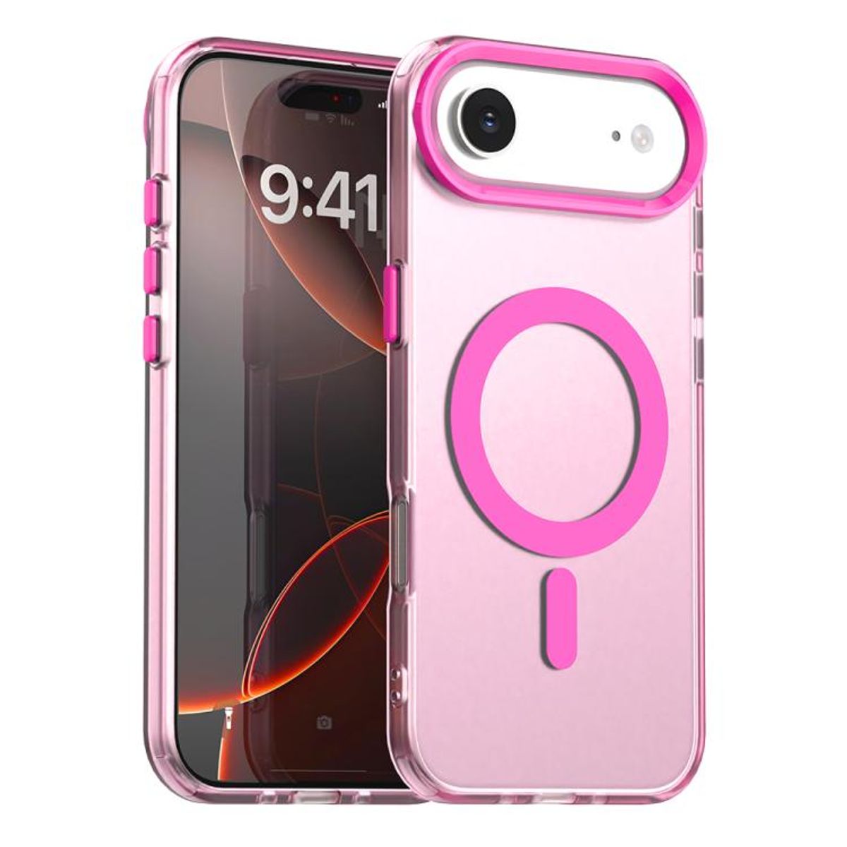GENERICO - Carcasa para iPhone 17 Air Compatible Carga Magnética - Rosa