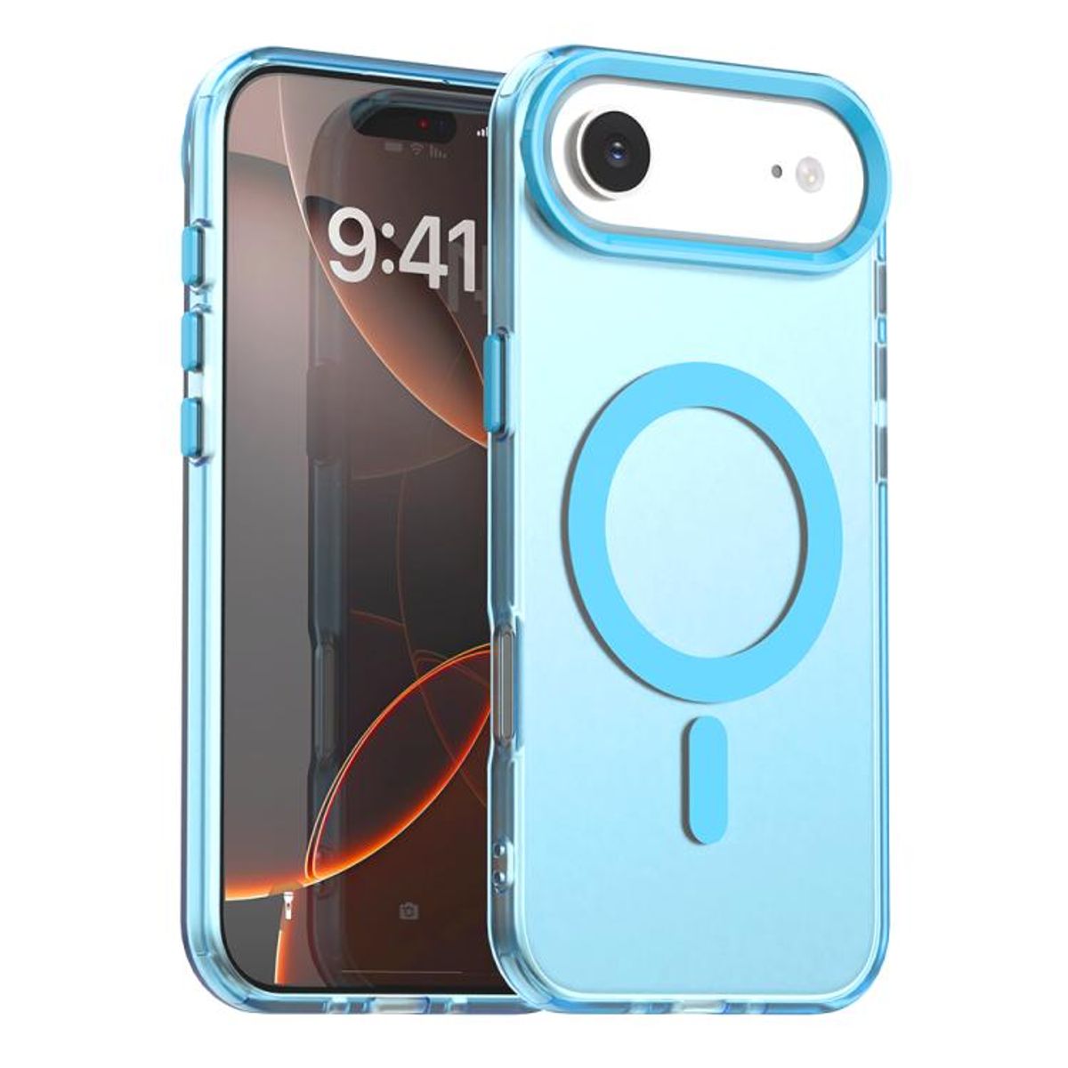 GENERICO - Carcasa para iPhone 17 Air Compatible Carga Magnética - Celeste