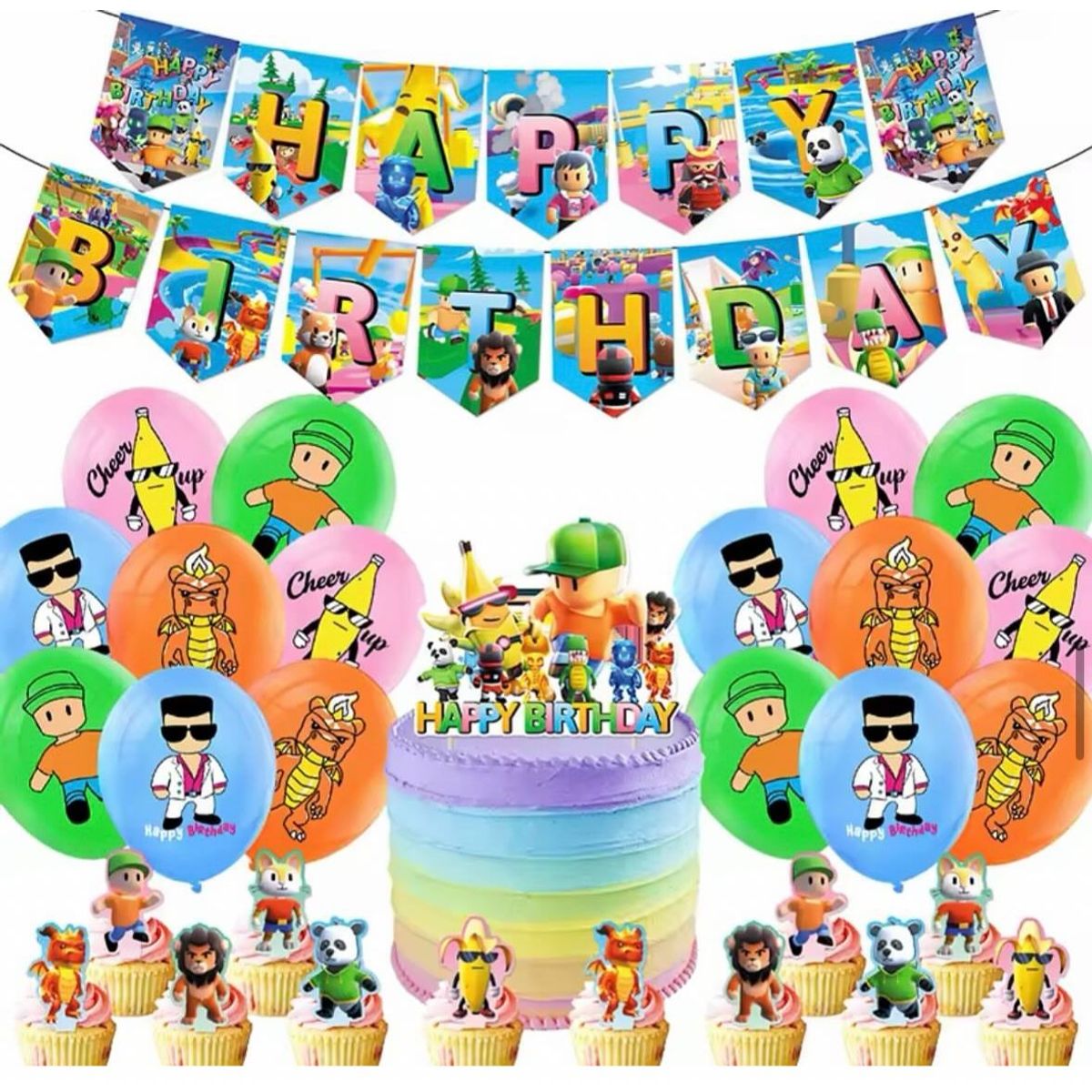 GENERICO - Pack Decoración Stumble Guys