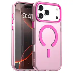 GENERICO - Carcasa para iPhone 17 Pro Compatible Carga Magnética - Rosa