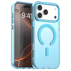 GENERICO - Carcasa para iPhone 17 Pro Max Compatible Carga Magnética - Celeste