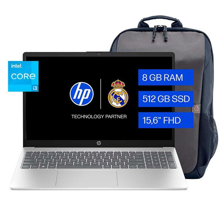 Notebook 15-fd0010la Intel Core i3 8GB 512GB 15,6