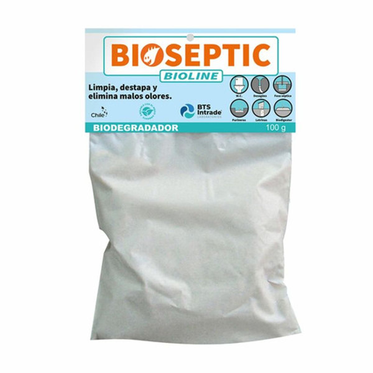 GENERICO - Biodegradador de aguas servidas y residuales BTS-INTRADE Bioseptic 100 g