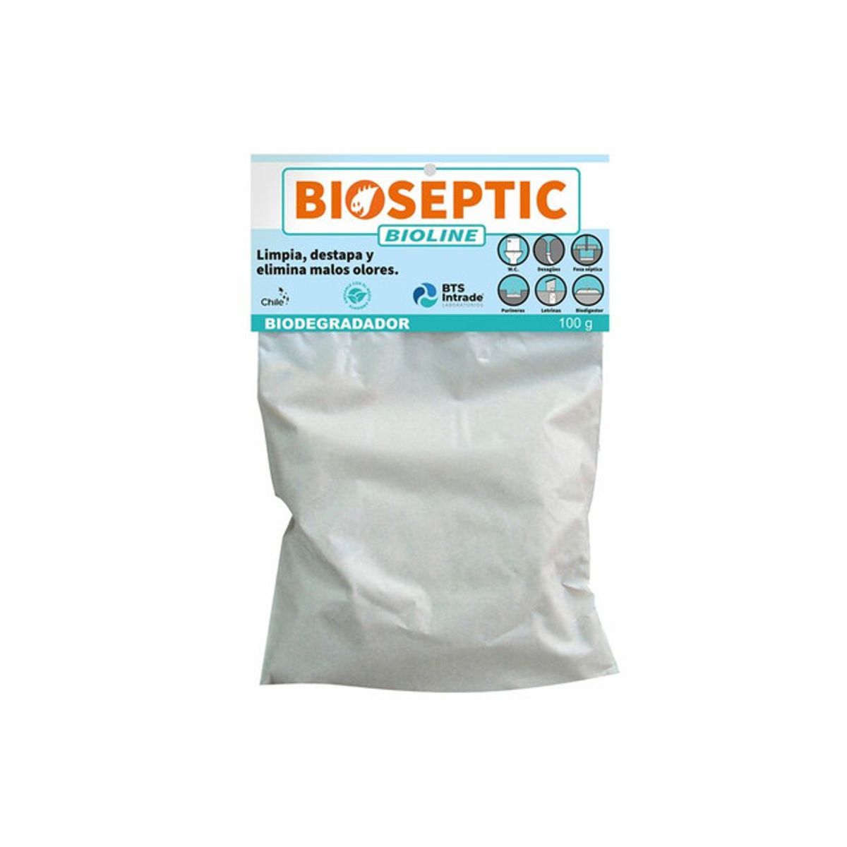 GENERICO - Biodegradador de aguas servidas y residuales BTS-INTRADE Bioseptic 100 g