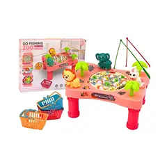 GENERICO - JUEGO DE PESCA ZOOLÓGICO INFANTIL 12 PIEZAS