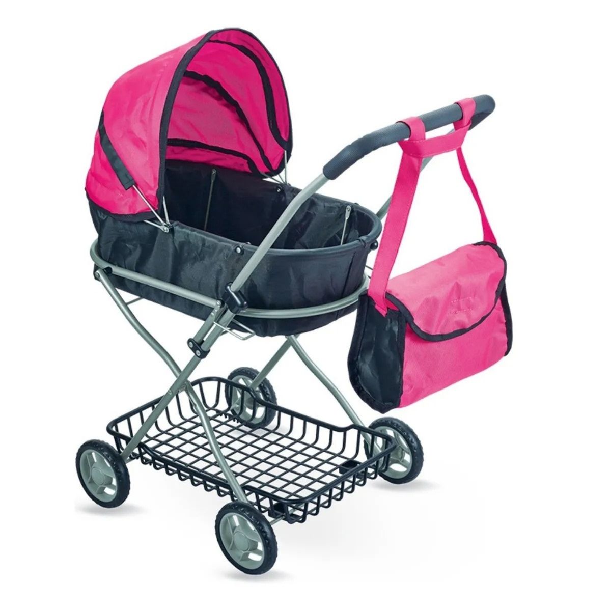 GENERICO - PACK X 3 JUGUETE COCHE CARRIOLA PREMIUM BOLSA