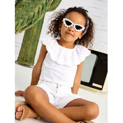 MAYORAL - Camiseta volante perforado