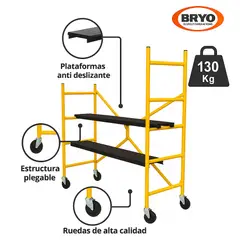 BRYO - - Andamio Acero 1,18 m Mini Plegable