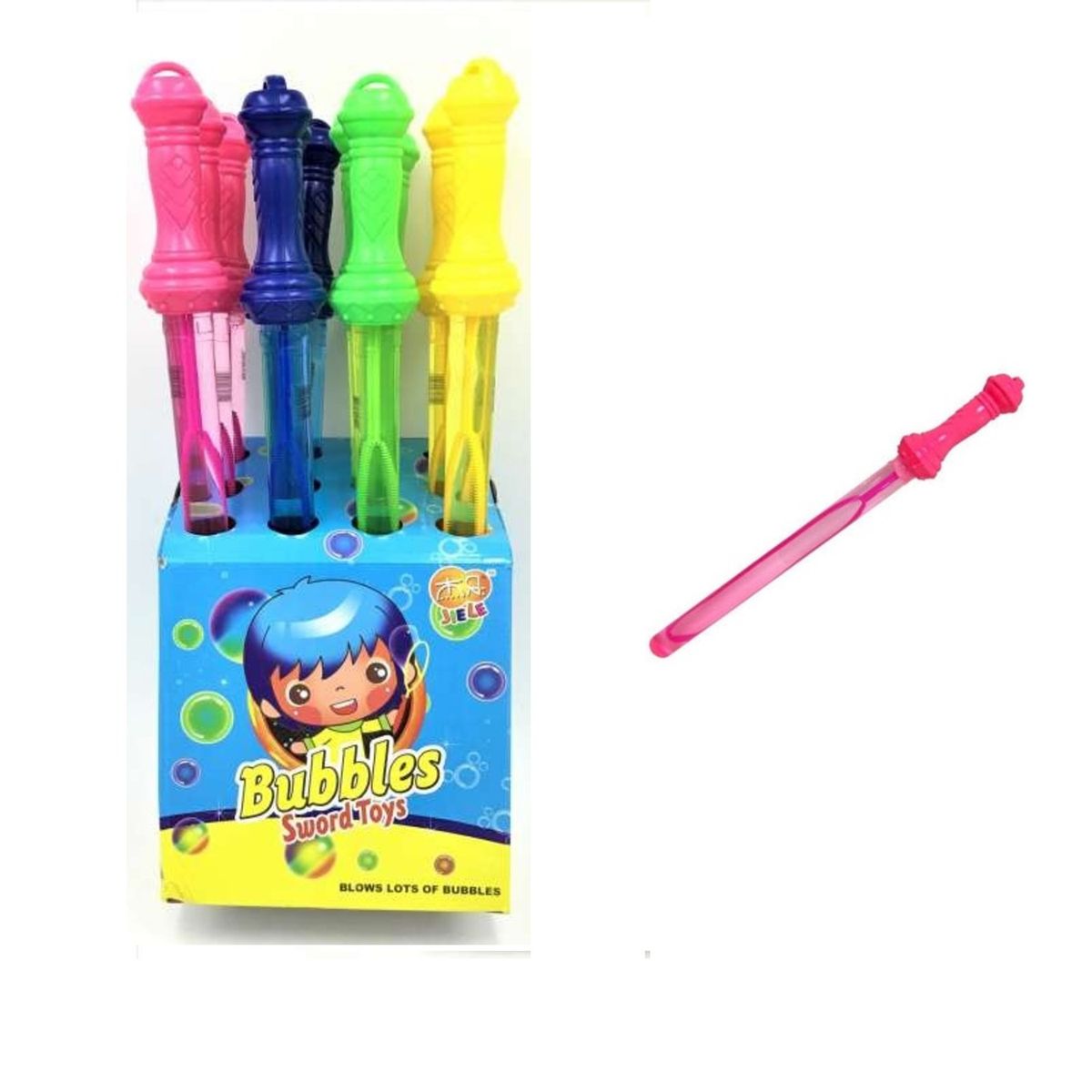 GENERICO - PACK X 3 JUGUETE ESPADA BURBUJA GRANDE X12
