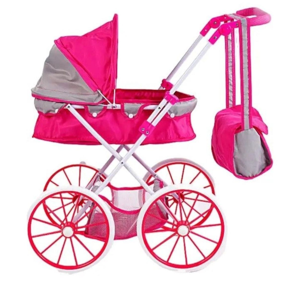 GENERICO - PACK X 3 JUGUETE MEGA COCHE CARRIOLA PREMIUM BOLSA