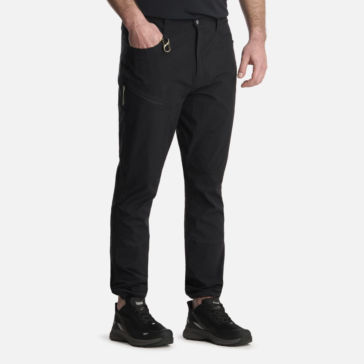 LIPPI - Pantalón Hombre Lennox Q-Dry Slim Fit Pants Negro Lippi