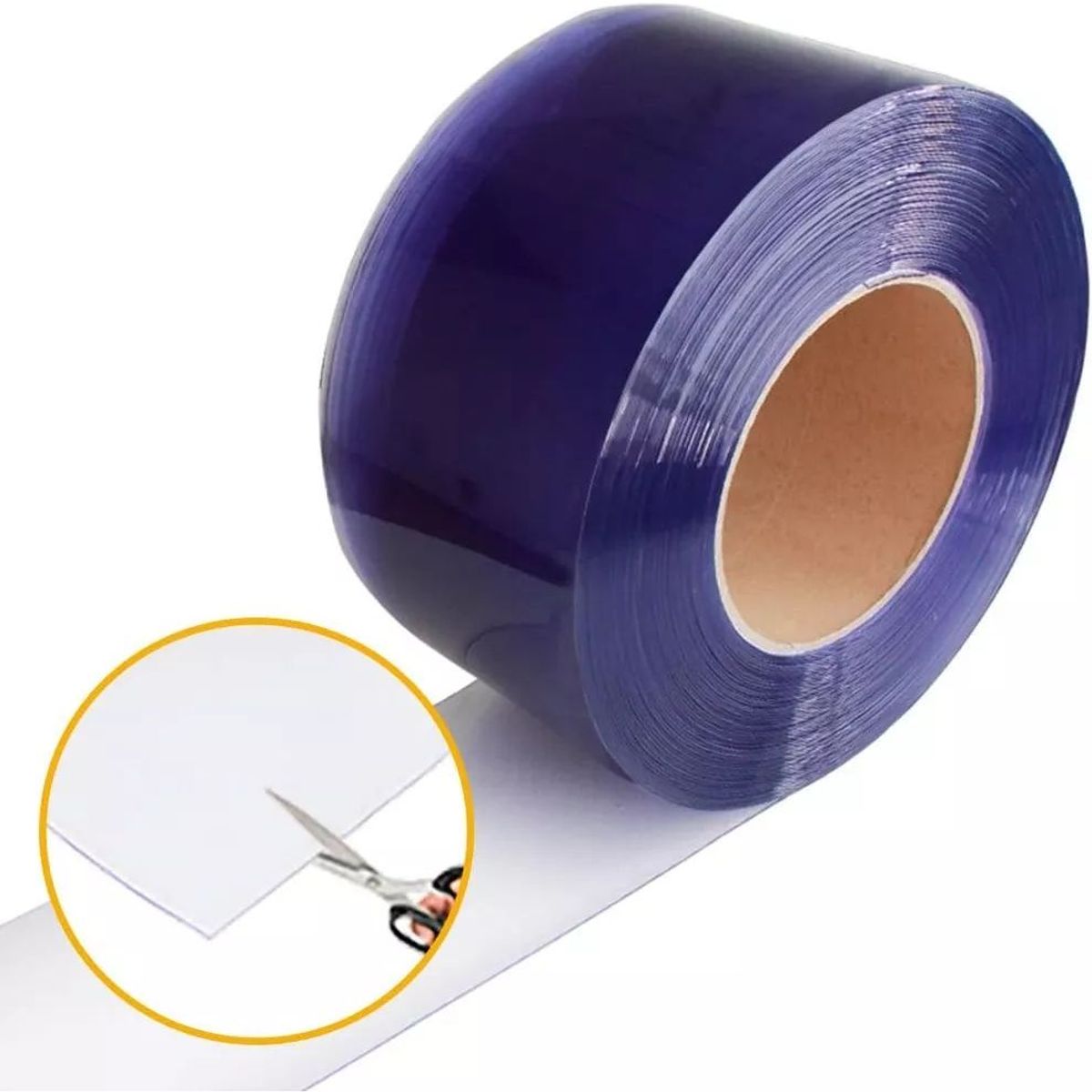 KUANGYE - Tiras Cortina De Pvc Transparente Lama Pvc Aislante 50mts