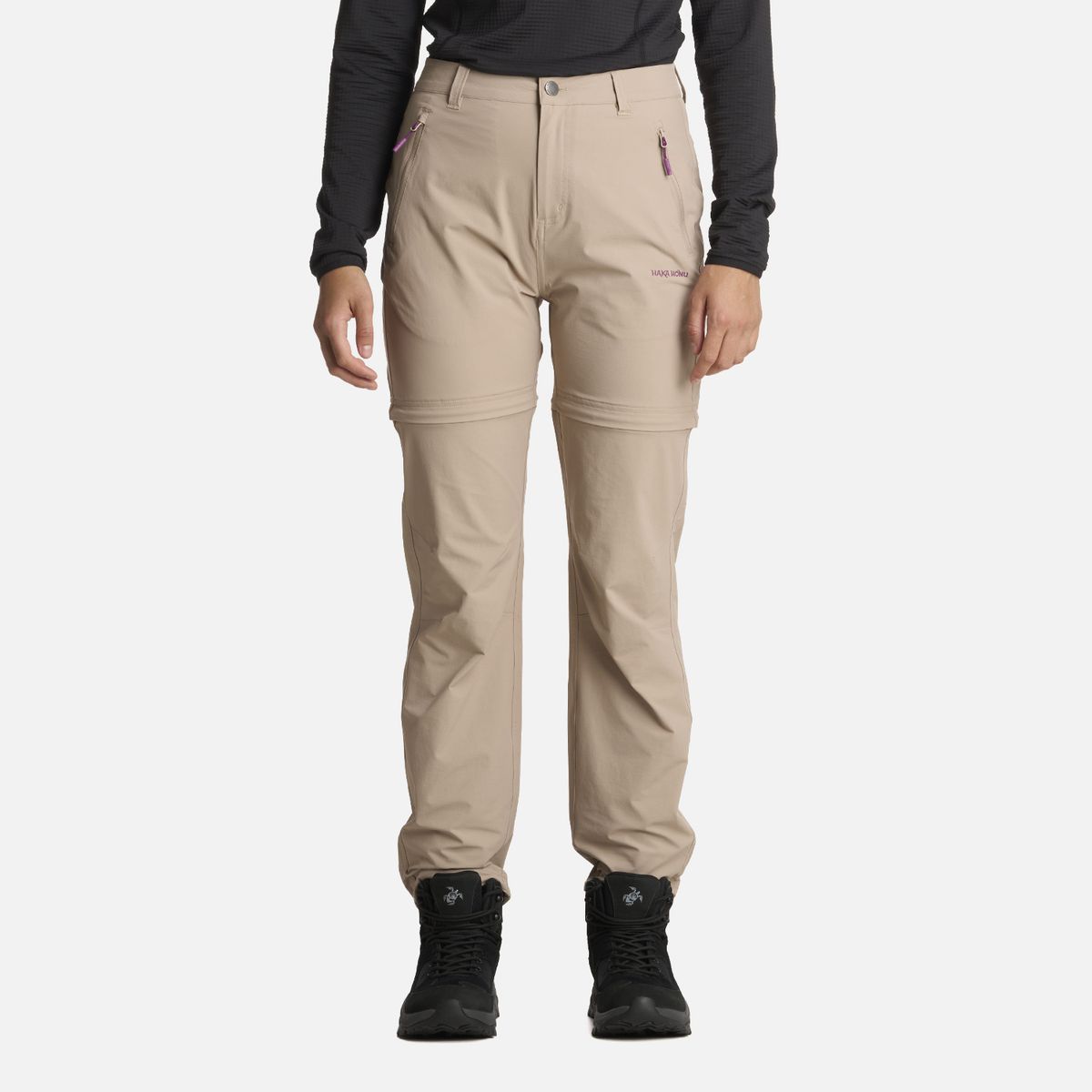 HAKA HONU - Pantalón Mujer Desmontalo Taupe Haka Honu