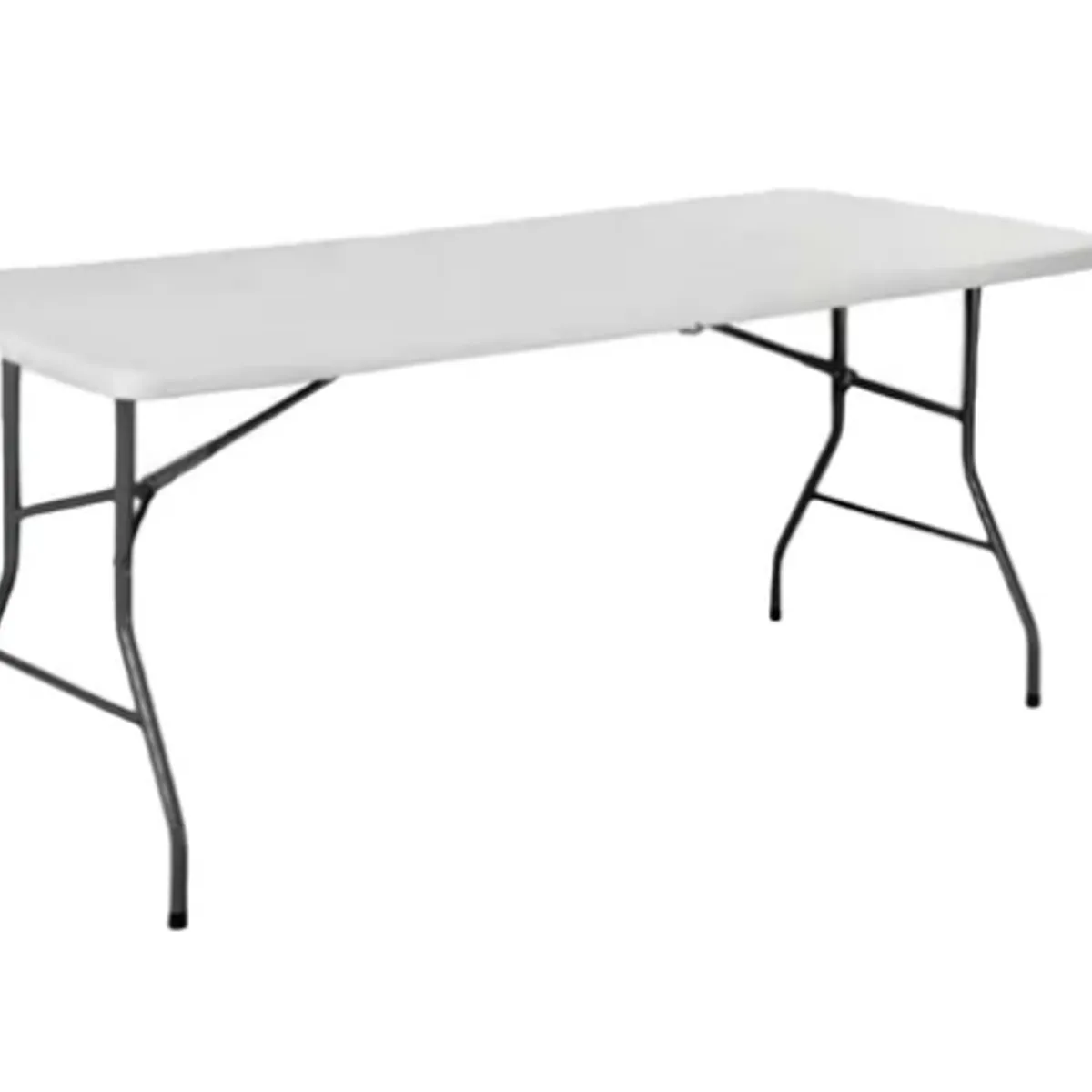 GENERICO - MESA PLEGABLE 180M BLANCA PLASTICA