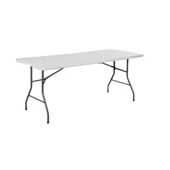 GENERICO - MESA PLEGABLE 180M BLANCA PLASTICA