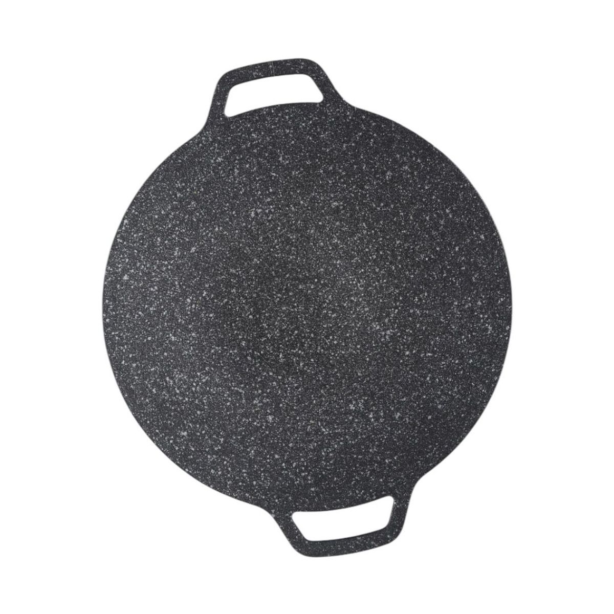 GENERICO - Plancha Antiadherente Redonda 33 cm con Asas Budare Ideal para Pizza Pan Tortillas y Parrilla