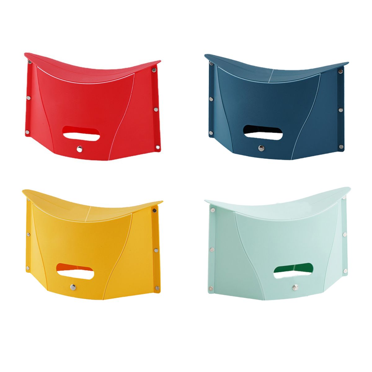 KINDA NICE - Taburete De Plástico Portátil Plegable Multifuncional