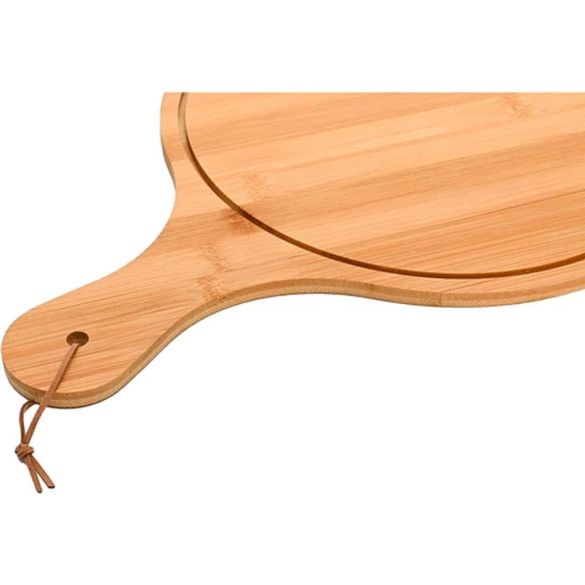 GENERICO - Tabla Picoteo Redonda Circular Pizza Madera 44x30cm