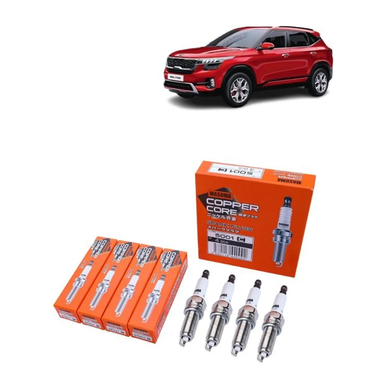 GENERICO - Bujías Iridio Masuma Pack 4 Para Kia Seltos S001C