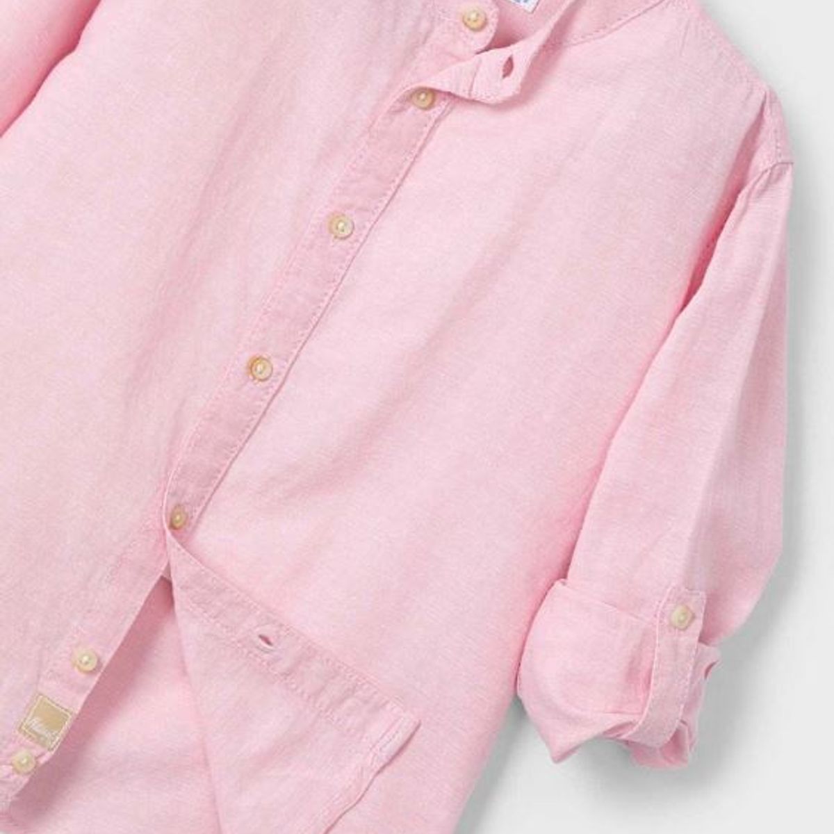 MAYORAL - Camisa lisa botones cuello mao niño