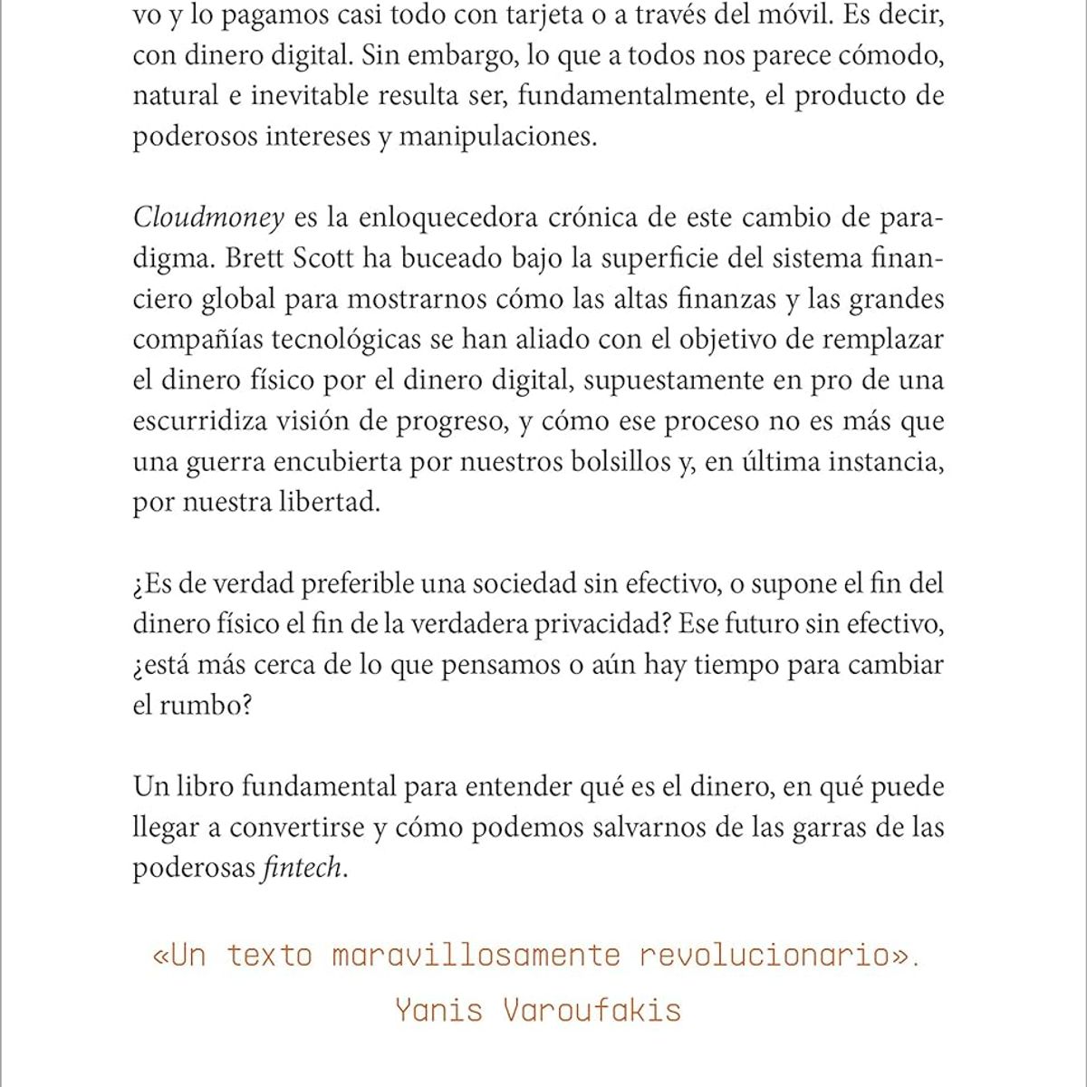 DEBATE - Cloudmoney - Brett Scott · Debate · Tapa Blanda