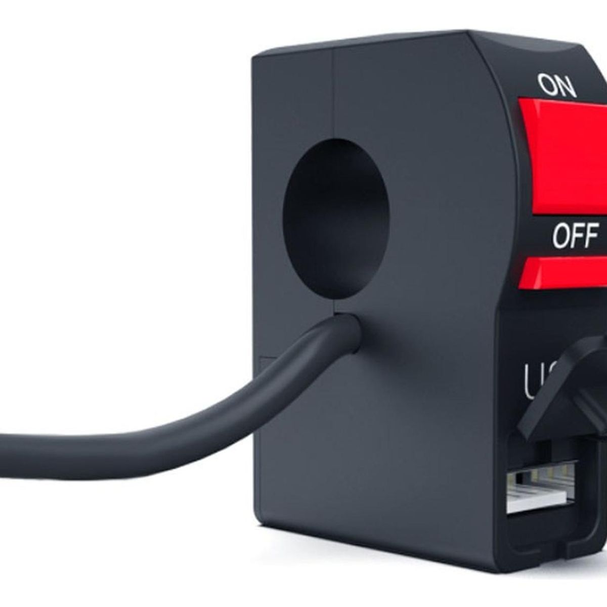 GENERICO - Botón Swicht On-off C/ Usb Incluido Para Manubrio Moto 22mm