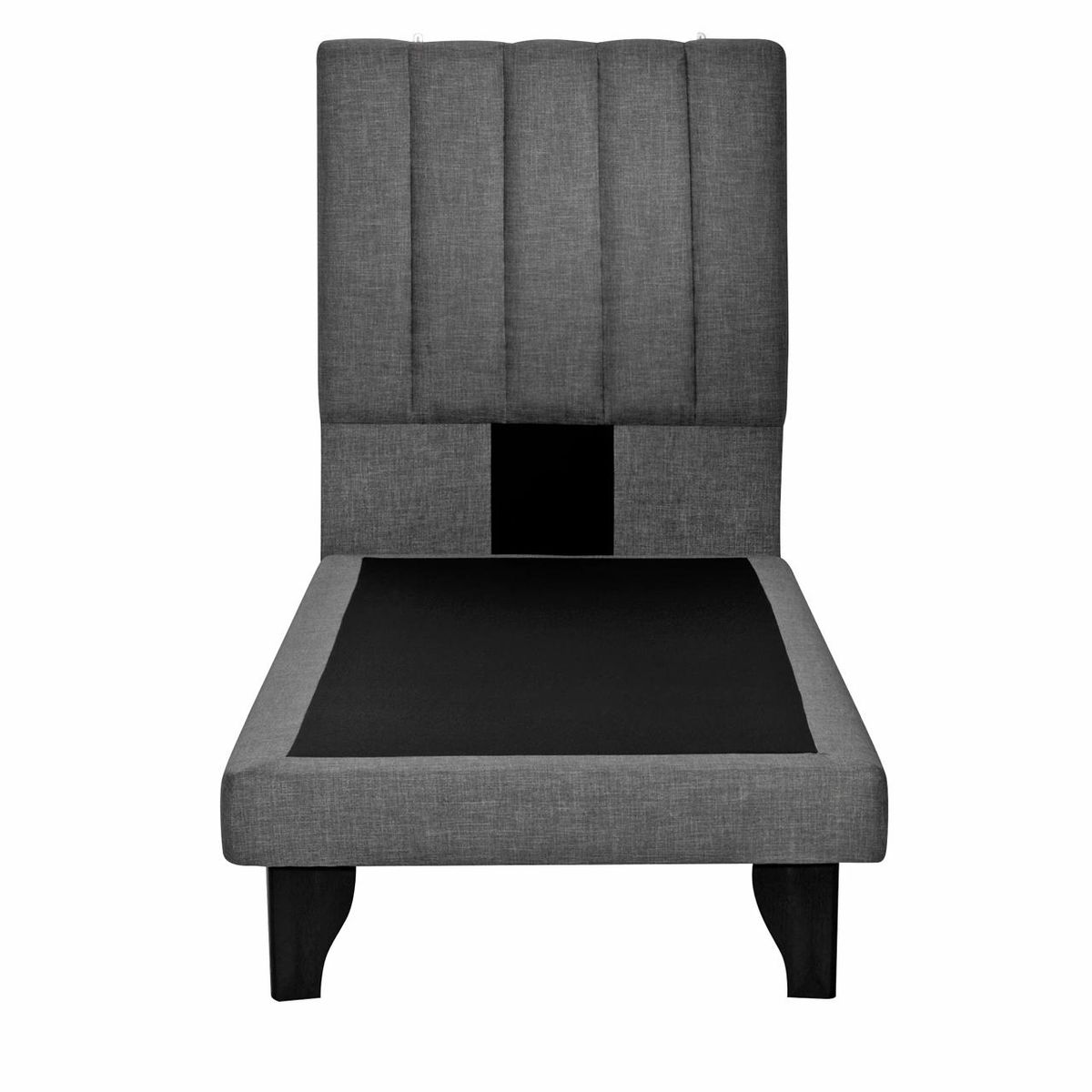 GENERICO - CAMA EUROPEA 1 PLAZA MODULAR GRIS