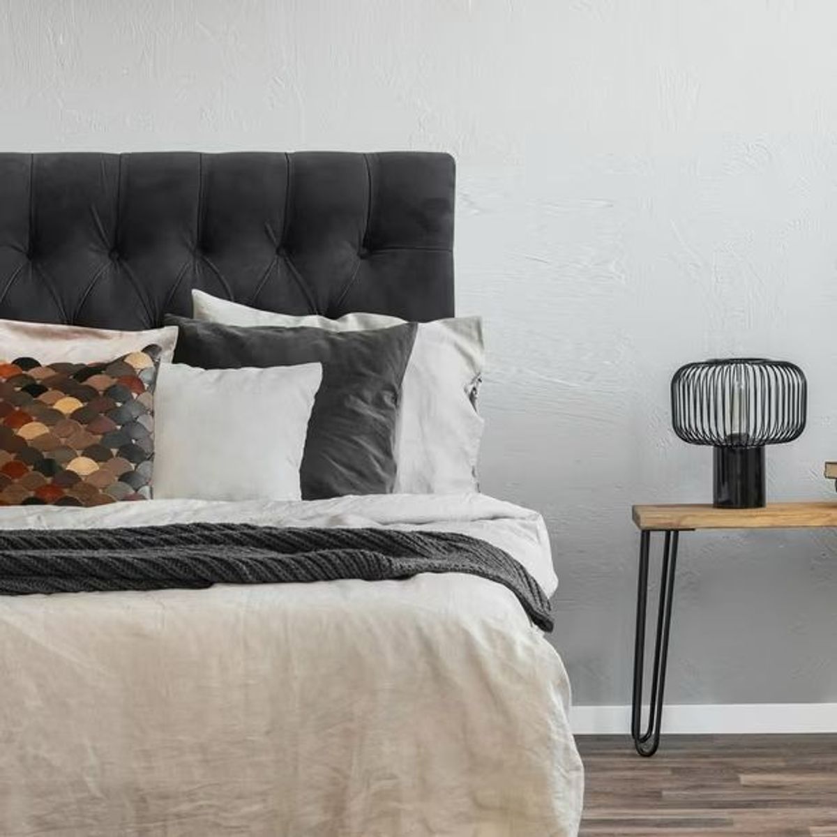 GENERICO - Respaldo De Cama 2 Plazas Color Negro