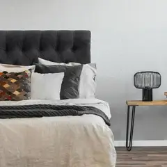 GENERICO - Respaldo De Cama 2 Plazas Color Negro