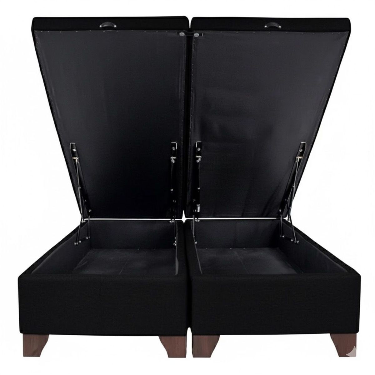 GENERICO - Bases De Camas King Baul 200x180cm NEGRO