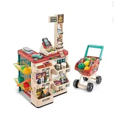 GENERICO - Juego De Supermercado Con Carrito Y 48 Piezas