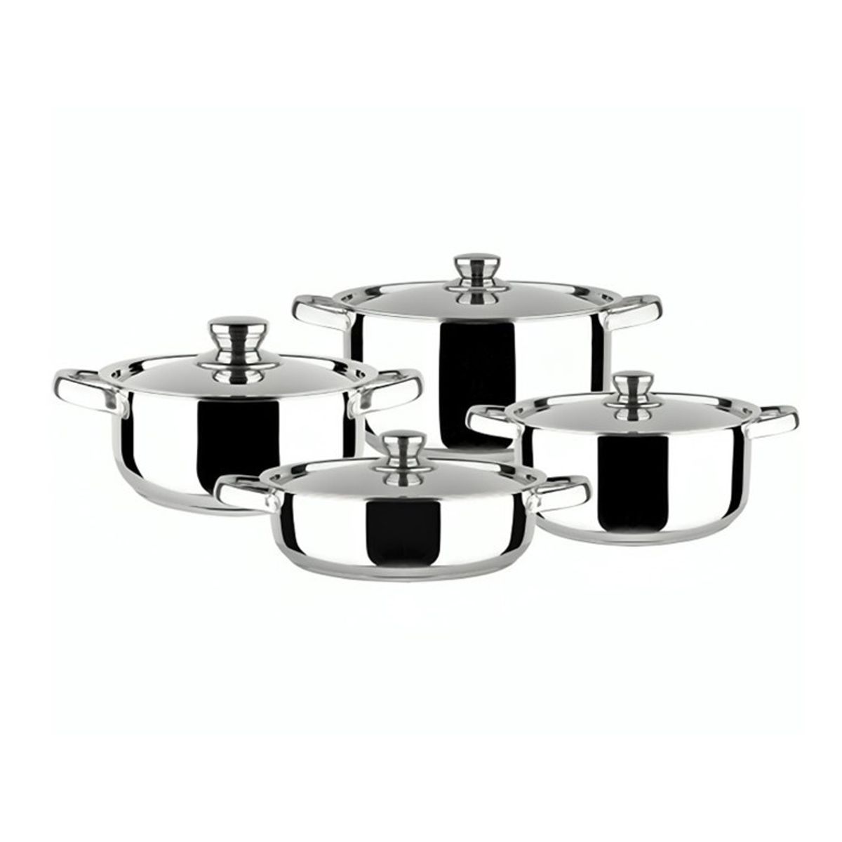 DORAL - Bateria Acero Inoxidable 8 Piezas Doral  Malaga