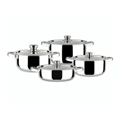 DORAL - Bateria Acero Inoxidable 8 Piezas Malaga