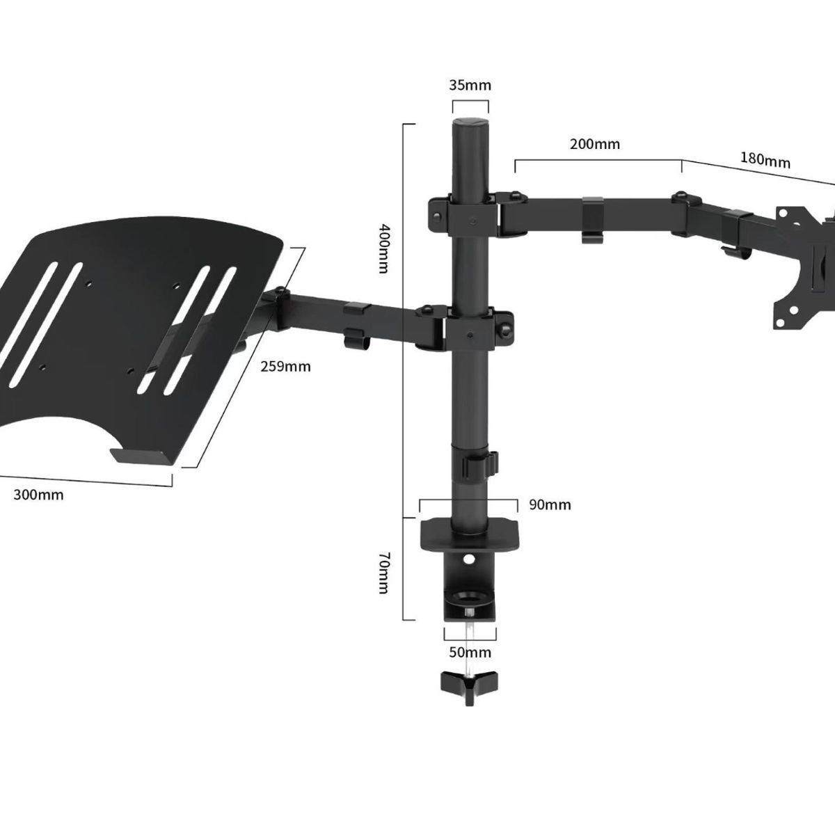KINDA NICE - Soporte De Pared Modelo Generica Para Notebook  Tv