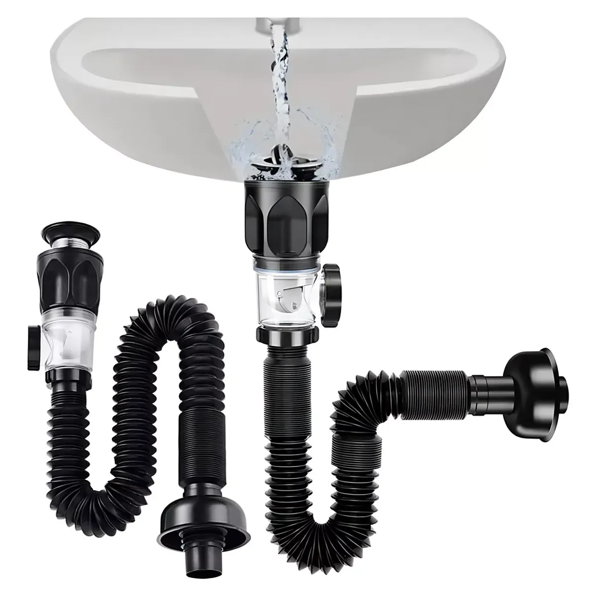 KINDA NICE - Tubo De Desagüe Fregadero Cocina Tubo De Alcantarillado