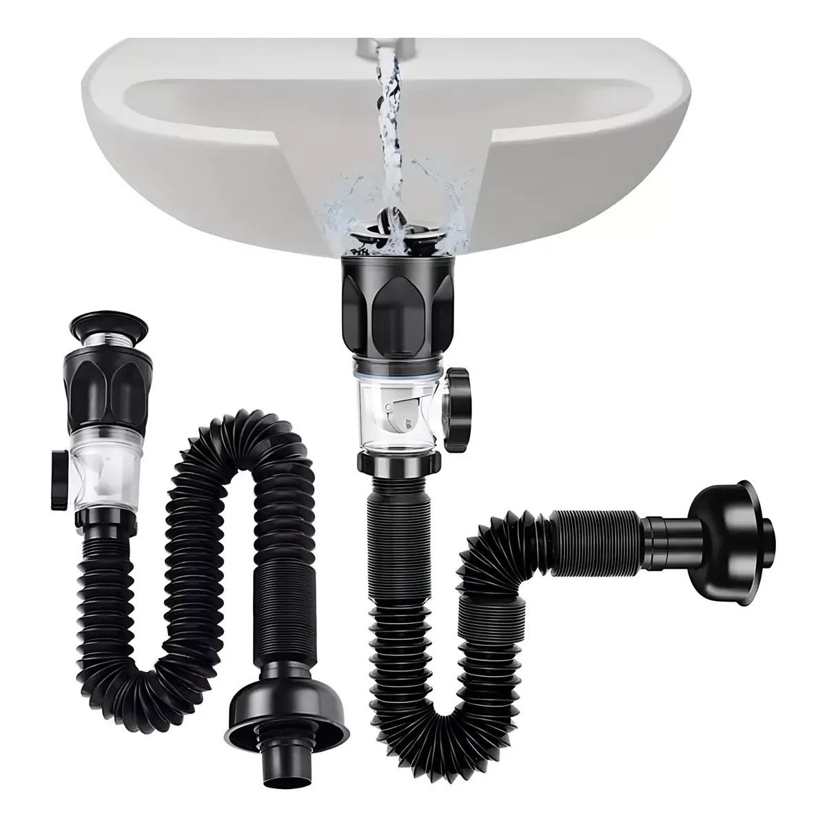 KINDA NICE - Tubo De Desagüe Fregadero Cocina Tubo De Alcantarillado