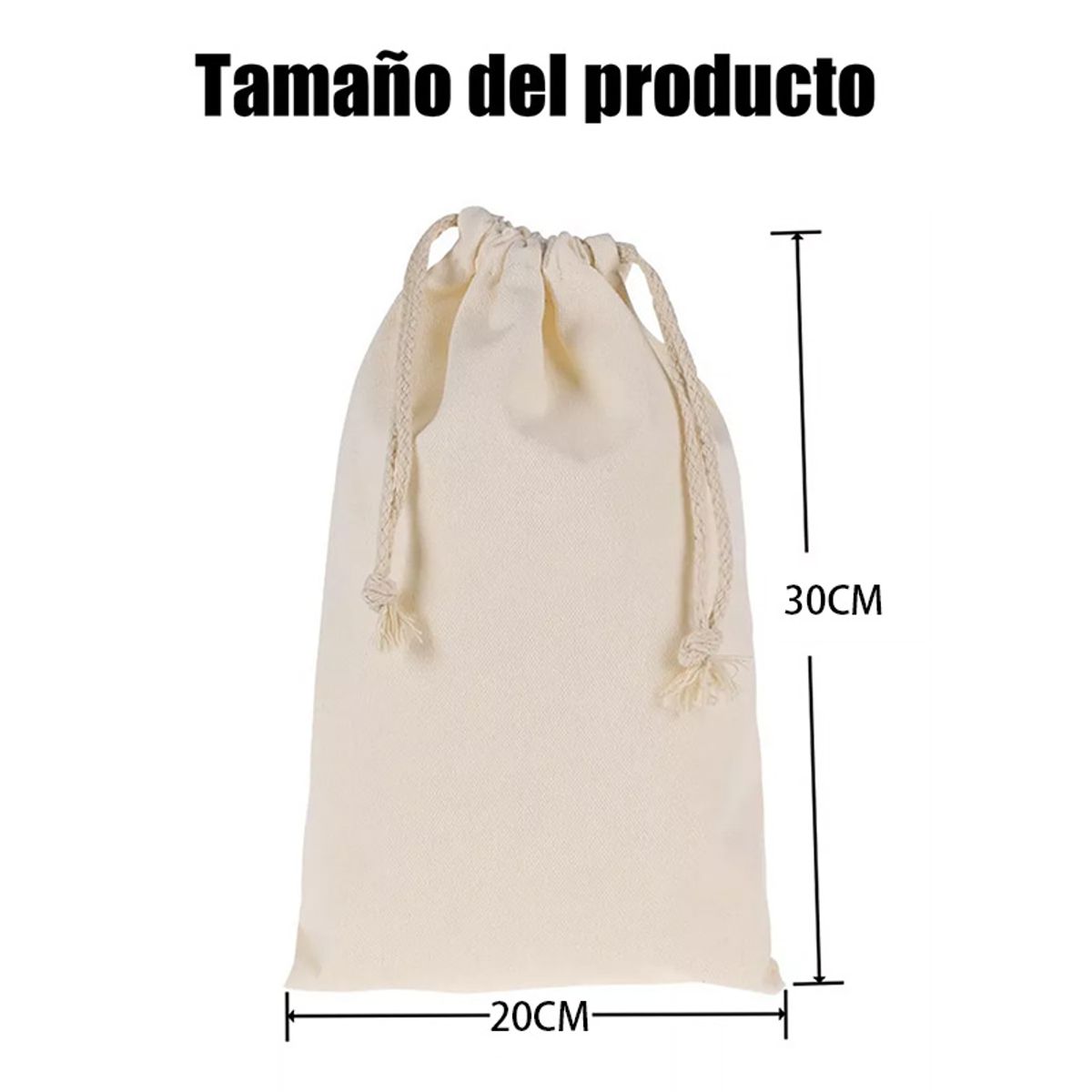 KINDA NICE - Pack 12 Bolsa Saquito Crea Biodegradable 20x30cm