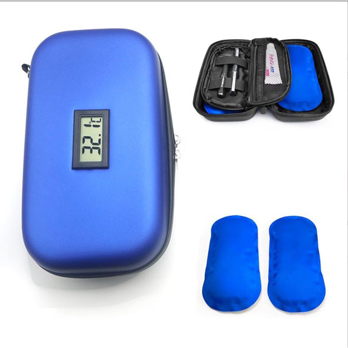 KINDA NICE - Pack Nevera Portátil Para Insulina Eva Con Termómetro