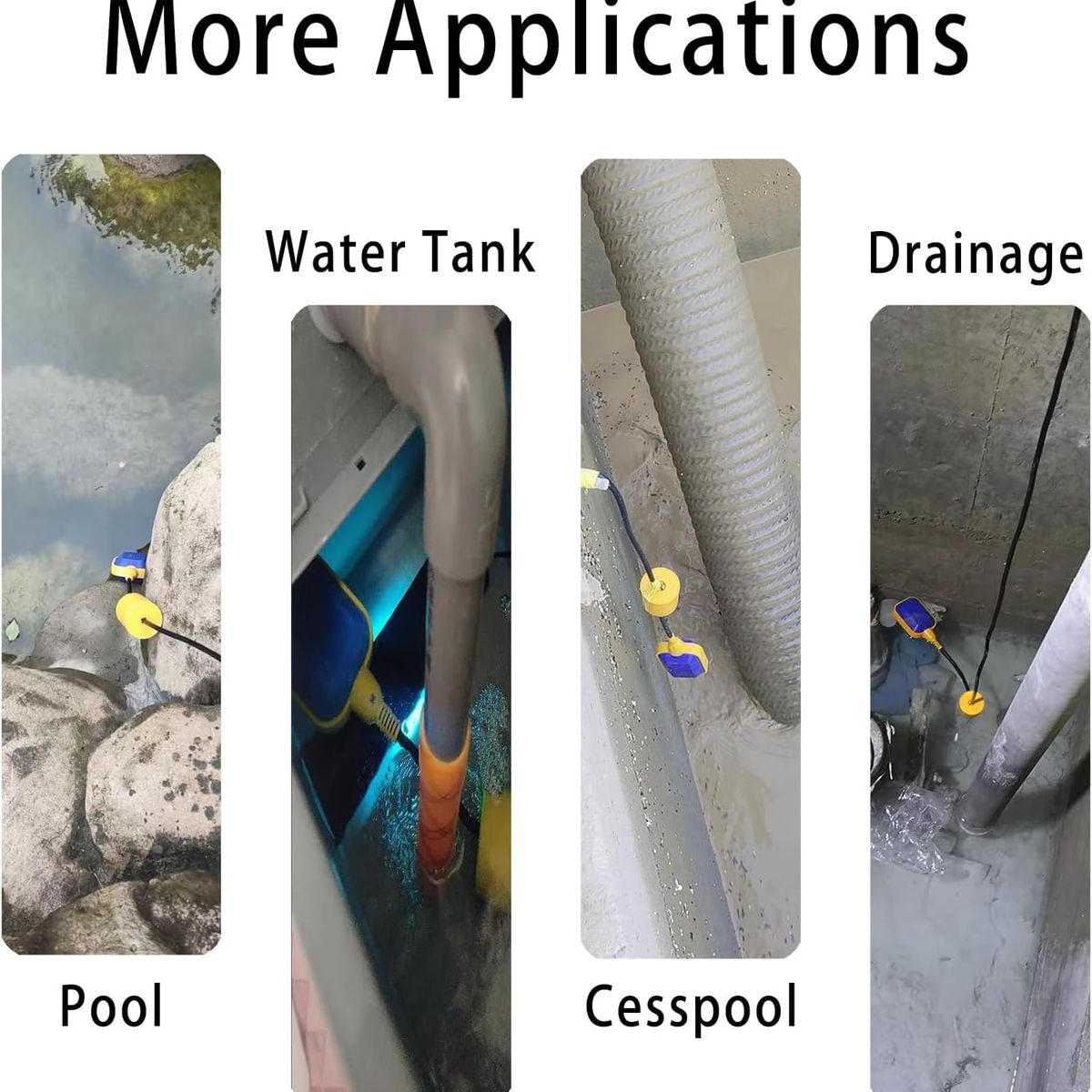 KINDA NICE - Flotador Interruptor De Nivel Con Cable De 10 Metros Ip68