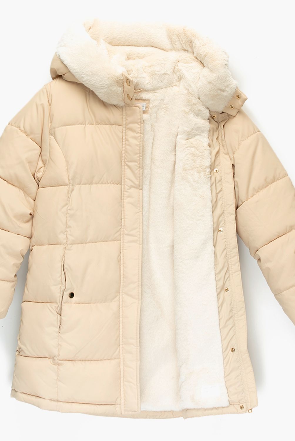 MANGO KIDS - Parka Chiporro Interior Crayon Niña