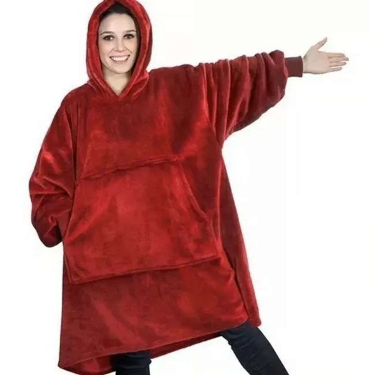 MOVI - Polerón Sherpa Con Capucha Tipo Huggle TALLAML