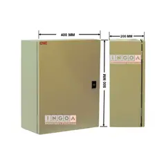 GENERICO - Gabinete Tablero Metalico 500x400x200mm C/Chasis 51Mod IP65 Ral 7035