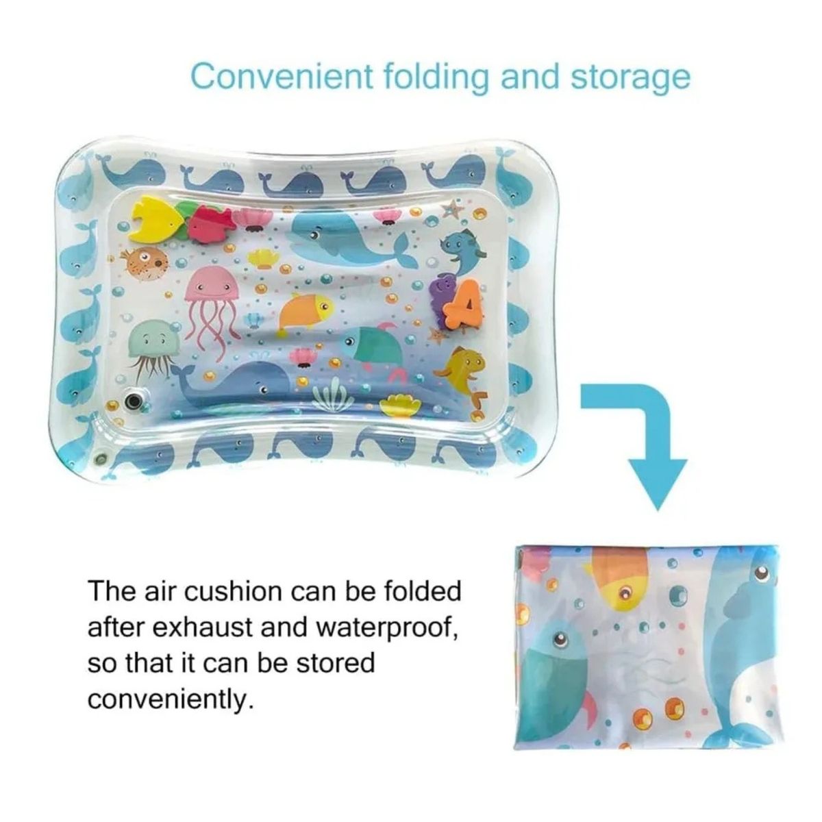 GENERICO - Alfombratapete Inflable Sensorial Acuático Para Bebés