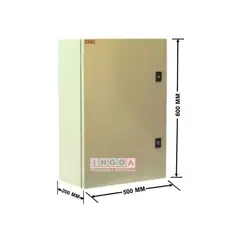 GENERICO - Gabinete Tablero Metalico 600x500x200mm C/Chasis 76mod IP65 Ral 7035