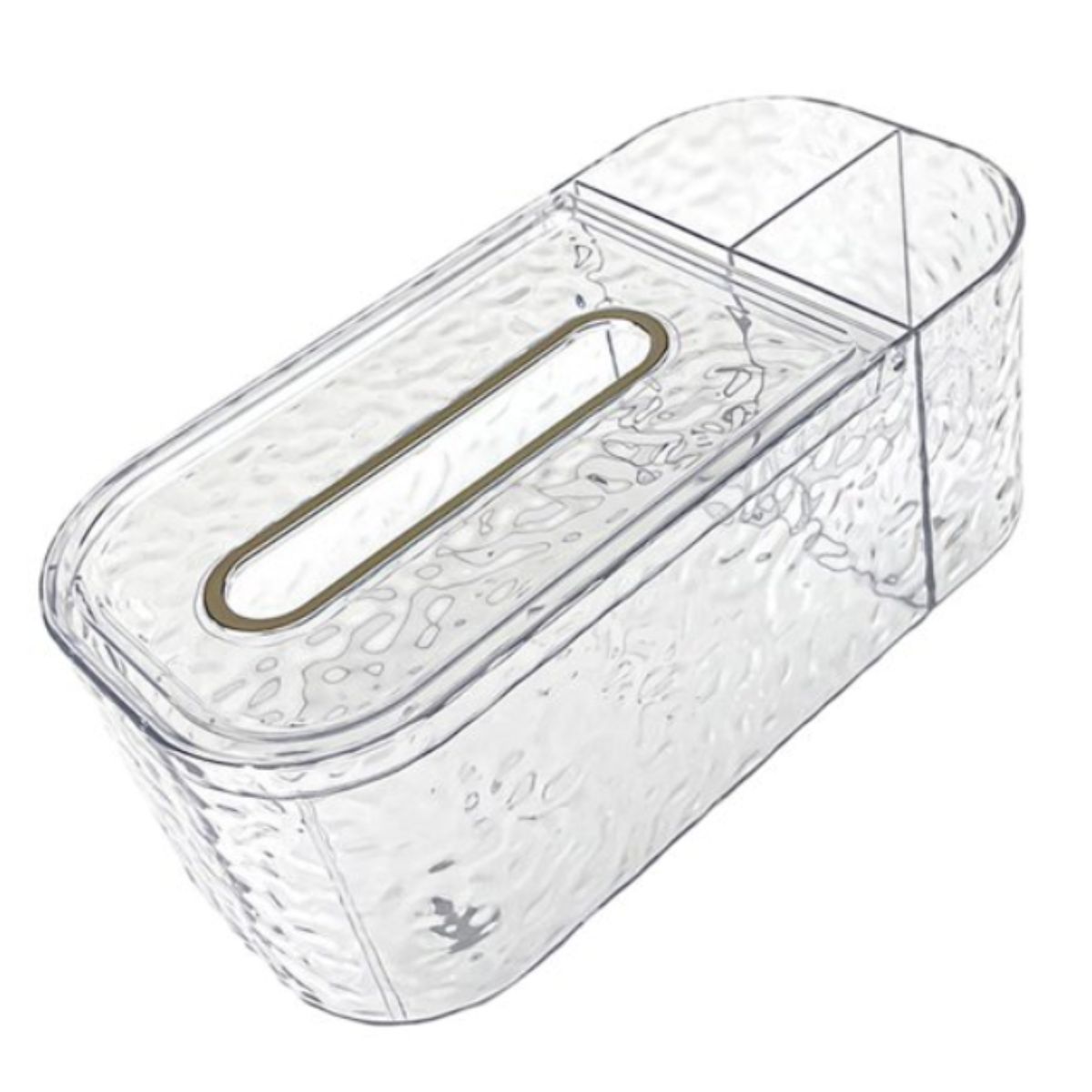 GENERICO - Servilletero Organizador Acrílico Textura Diamante Home