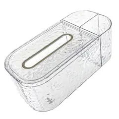 GENERICO - Servilletero Organizador Acrílico Textura Diamante Home