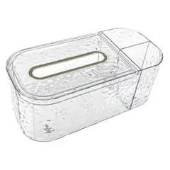 GENERICO - Servilletero Organizador Acrílico Textura Diamante Home